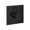 Hansgrohe Ecostat Diverter Trim Square Trio/Quattro In Matte Black, 4880670