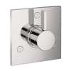 Hansgrohe Ecostat Diverter Trim Square Trio/Quattro In Brushed Nickel, 4880820