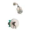 Hansgrohe Clubmaster Pressure Balance Shower Set With Rough, 2.5 Gpm In Brushed Nickel, 4907820