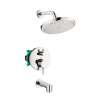 Hansgrohe Croma Pressure Balance Tub/Shower Set With Rough, 2.0 Gpm In Chrome, 4908000