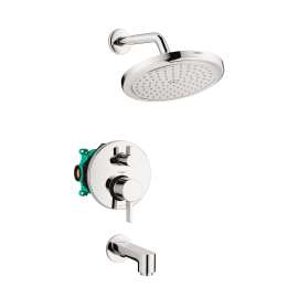 Hansgrohe Croma Pressure Balance Tub/Shower Set With Rough