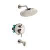 Hansgrohe Croma Pressure Balance Tub/Shower Set With Rough, 2.0 Gpm In Brushed Nickel, 4908820