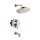 Hansgrohe Croma Pressure Balance Tub/Shower Set With Rough, 2.0 Gpm In Brushed Nickel, 4908820