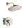 Hansgrohe Croma Pressure Balance Shower Set With Rough, 2.0 Gpm In Brushed Nickel, 4909820