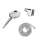 Hansgrohe Raindance Select S Handshower Set 120 3-Jet Powderrain, 2.5 Gpm In Chrome, 4913000