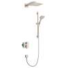 Hansgrohe Raindance E Thermostatic Showerhead/Wallbar Set With Rough, 2.0 Gpm In Brushed Nickel, 4914820