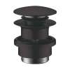 Hansgrohe  Push-Open Sink Drain In Matte Black, 50100671