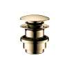 Hansgrohe  Push-Open Sink Drain In Polished Gold Optic, 50100991