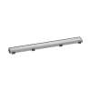 Hansgrohe Raindrain Match Trim Zero/ Tile 27 5/8" With Height Adjustable Frame In Brushed Stainless Steel, 56037801