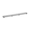 Hansgrohe Raindrain Match Trim Zero/ Tile 35 1/4" With Height Adjustable Frame In Brushed Stainless Steel, 56040801