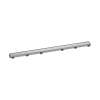 Hansgrohe Raindrain Match Trim Zero/ Tile 39 3/8" With Height Adjustable Frame In Brushed Stainless Steel, 56041801