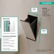 Hansgrohe Xtrastoris Rock Recessed Trash Bin With Shelf & Tileable Door