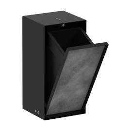 Hansgrohe Xtrastoris Rock Recessed Trash Bin With Shelf & Tileable Door