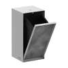 Hansgrohe Xtrastoris Rock Recessed Trash Bin With Shelf & Tileable Door In Matte White, 56063700