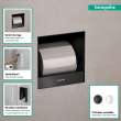 Hansgrohe Xtrastoris Original Recessed Toilet Paper Holder 6
