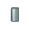 Hansgrohe Xtrastoris Individual Wall Niche Brushed Stainless Steel With Design Frame 12"X 6"X 4" In Brushed Black Chrome, 56094340