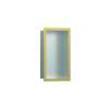 Hansgrohe Xtrastoris Individual Wall Niche Brushed Stainless Steel With Design Frame 12"X 6"X 4" In Polished Gold Optic, 56094990