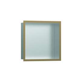Hansgrohe Xtrastoris Individual Wall Niche Brushed Stainless Steel With Design Frame 12"X 12"X 4" In Brushed Bronze