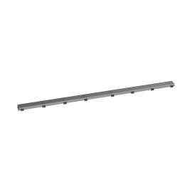 Hansgrohe Raindrain Match Boardwalk Trim 59 Boardwalk 1/8" With Height Adjustable Frame In Brushed Stainless Steel, 56128801