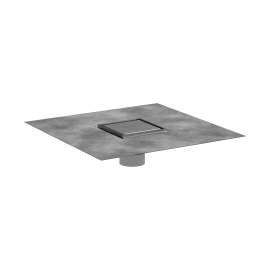 Hansgrohe Raindrain Brilliance Point Drain Set 4"X 4" Trim Tileable Rear Cover And Rough