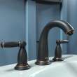 Hansgrohe Swing C Widespread Faucet With Pop-Up Drain, 1.2 Gpm In Rubbed Bronze, 6117920
