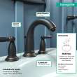 Hansgrohe Swing C Widespread Faucet With Pop-Up Drain, 1.2 Gpm In Rubbed Bronze, 6117920