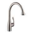 Hansgrohe Allegro E Gourmet Semi-Pro Kitchen Faucet, 2-Spray Pull-Down, 1.75 Gpm In Stainless Steel Optic, 6460860