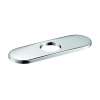 Hansgrohe E&S Accessories Base Plate For Contemporary Single-Hole Faucets, 6" In Chrome, 6490000