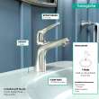 Hansgrohe Focus N Single-Hole Faucet 100 With Pop-Up Drain, 1.2 Gpm In Brushed Nickel, 71030821