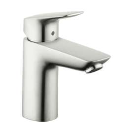 Hansgrohe Logis Single-Hole Faucet 100 With Pop-Up Drain, 1.2 Gpm In Brushed Nickel, 71100821