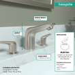 Hansgrohe Focus N Widespread Faucet 100 With Pop-Up Drain, 1.2 Gpm In Brushed Nickel, 71140821