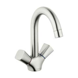Hansgrohe Logis Single-Hole Faucet 150 With Swivel Spout And Pop-Up Drain, 1.2 Gpm In Brushed Nickel, 71222821