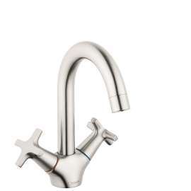 Hansgrohe Logis Classic Single-Hole Faucet 150 With Swivel Spout And Pop-Up Drain, 1.2 Gpm In Brushed Nickel, 71270821