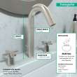 Hansgrohe Logis Classic Widespread Faucet 150 With Pop-Up Drain, 1.2 Gpm In Brushed Nickel, 71323821