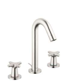 Hansgrohe Logis Classic Widespread Faucet 150 With Pop-Up Drain, 1.2 Gpm In Brushed Nickel, 71323821