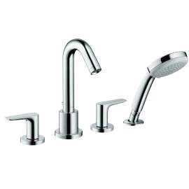 Hansgrohe Logis 4-Hole Roman Tub Set Trim With 1.8 Gpm Handshower
