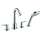 Hansgrohe Logis 4-Hole Roman Tub Set Trim With 1.8 Gpm Handshower In Chrome, 71513001