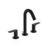 Hansgrohe Logis Fine Widespread Faucet 150 With Pop-Up Drain, 1.2 Gpm In Matte Black, 71533671