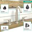 Hansgrohe Logis Widespread Faucet 150 With Pop-Up Drain, 1.2 Gpm In Brushed Nickel, 71533821