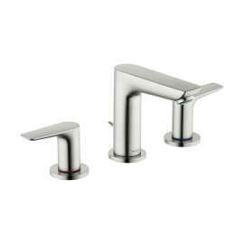 Hansgrohe Talis E Widespread Faucet 150 With Pop-Up Drain, 1.2 Gpm In Brushed Nickel, 71733821