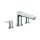 Hansgrohe Talis E 3-Hole Roman Tub Set Trim In Chrome, 71747001