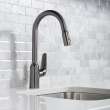 Hansgrohe Focus N Higharc Kitchen Faucet, 2-Spray Pull-Down, 1.75 Gpm In Brushed Black Chrome, 71800341