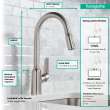 Hansgrohe Focus N Higharc Kitchen Faucet, 2-Spray Pull-Down, 1.75 Gpm In Stainless Steel Optic, 71800801