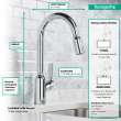 Hansgrohe Focus N Prep Kitchen Faucet, 2-Spray Pull-Down, 1.75 Gpm In Chrome, 71801001