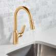 Hansgrohe Focus N Prep Kitchen Faucet, 2-Spray Pull-Down, 1.75 Gpm In Brushed Gold Optic, 71801251