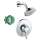 KS15404-04070PC Croma C 100 Showerhead Kit with PBV Trim and Rough-in in Chrome