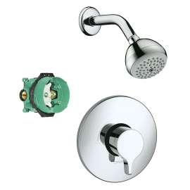 KS04233-04340PC Raindance S 100 3-Jet Showerhead 2.0GPM Kit with PBV Trim and Rough-in in Chrome