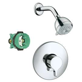 KS04233-04342PC Raindance S 150 1-Jet Showerhead 2.0GPM Kit with PBV Trim and Rough-in in Chrome