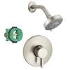 KS04233-27457BN Raindance S 120 Air 3-Jet Showerhead Kit with PBV Trim and Rough-in in Brushed Nickel