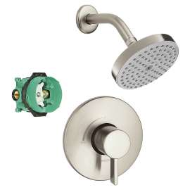 Raindance S 150 Air 1-Jet Showerhead Kit With PBV Trim And Rough-In